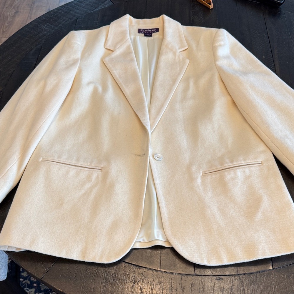 Ralph Lauren Ivory Blazer purple label